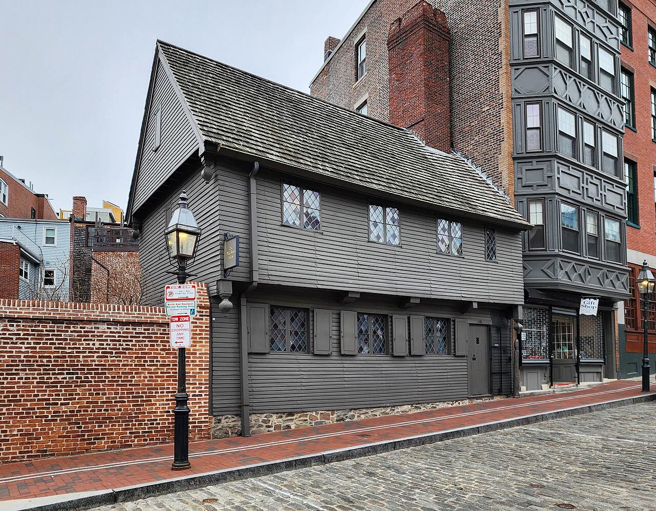 The Revere house on North Square
