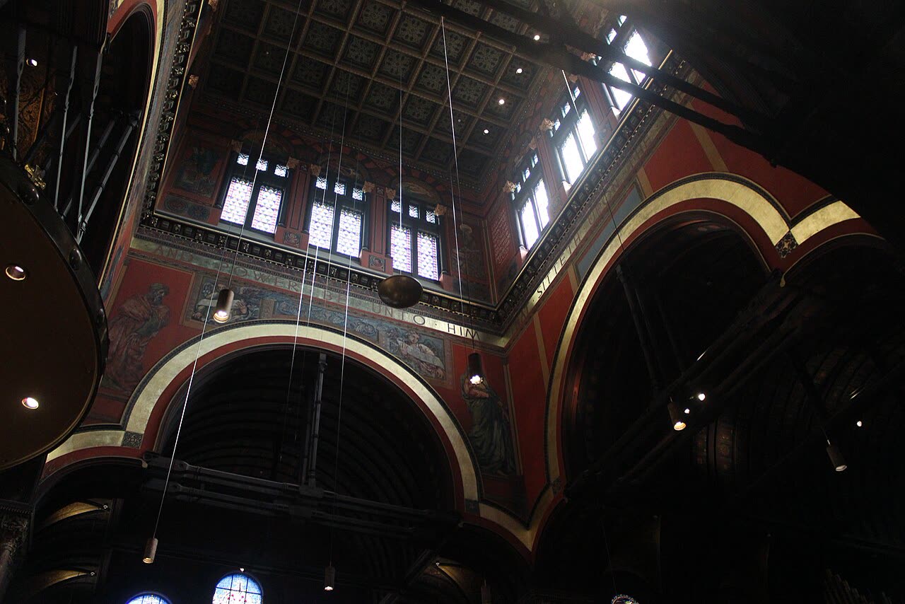 The painted interior, the “color church”