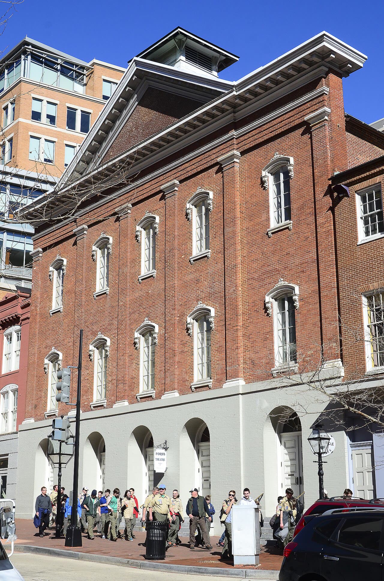 The theater’s front on 10th Street