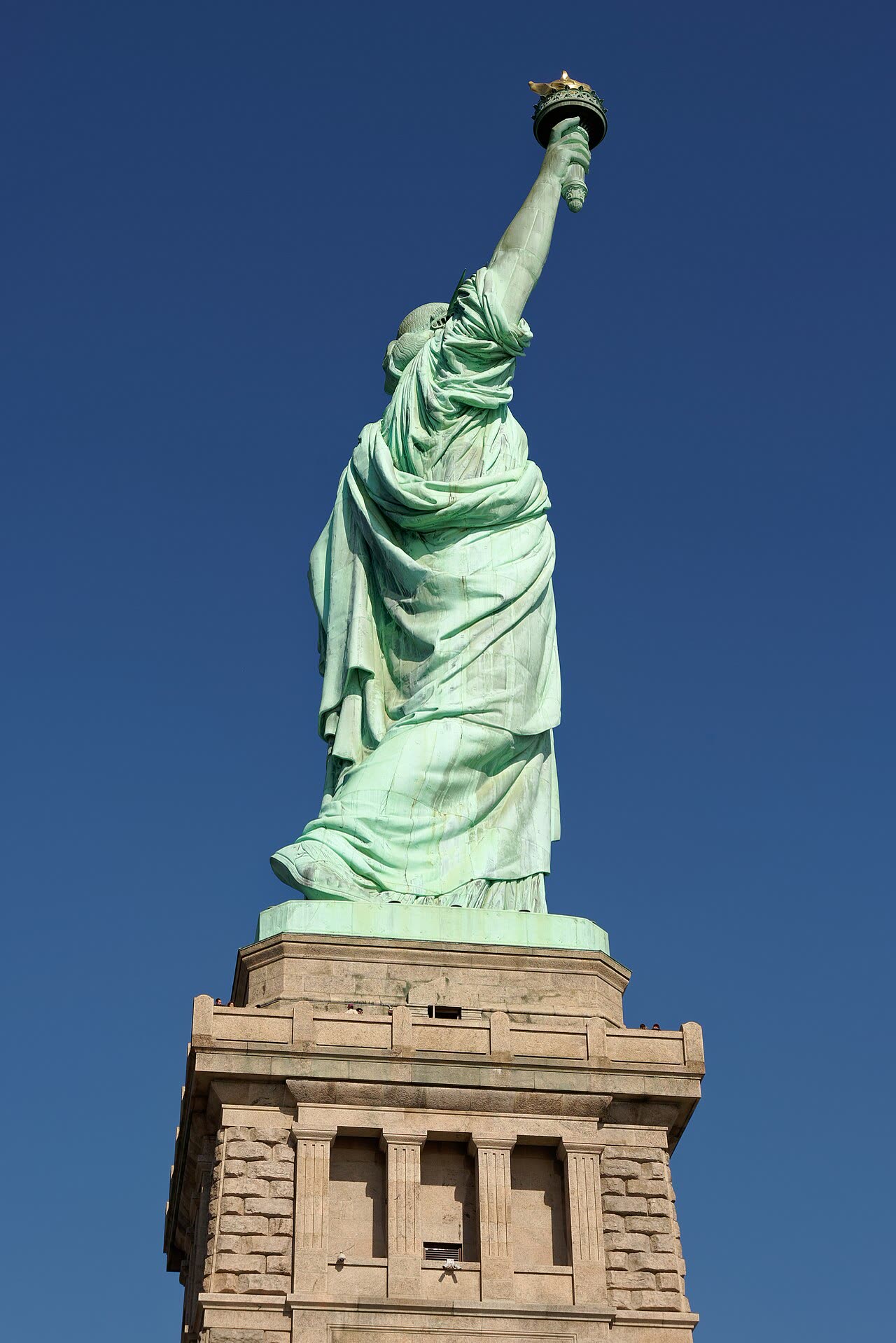 The Statue of Liberty on Richard Morris Hunt’s pedestal